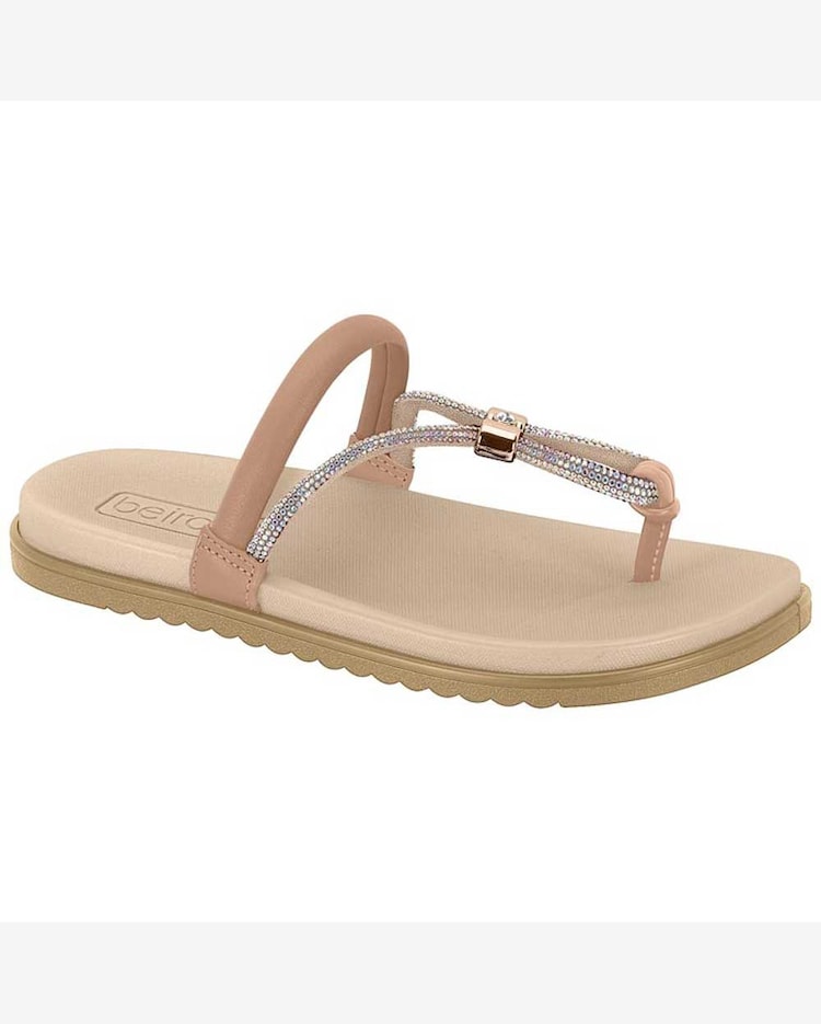 Chinelo Flatform Feminino Nude Aurora Boreal Beira Rio Riachuelo