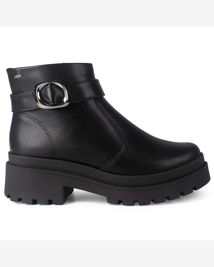 Riachuelo Bota Feminina Cano Curto Tratorada Preto Dakota DA852-0001 - Main Image