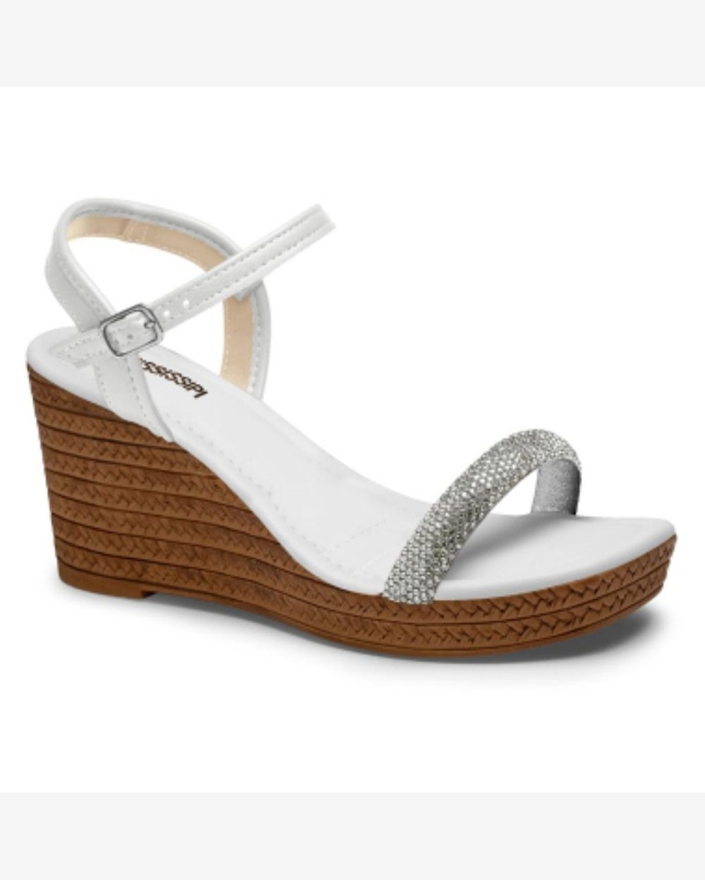 Sandália Feminina Anabela Cristal New White Mississipi MF513-0007