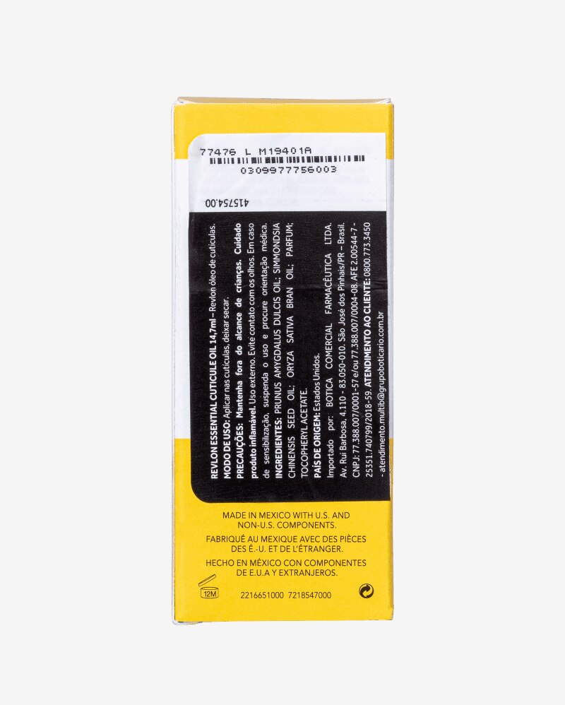 Riachuelo Revlon Essential Cuticle Oil Óleo para Cutículas 14,7ml
