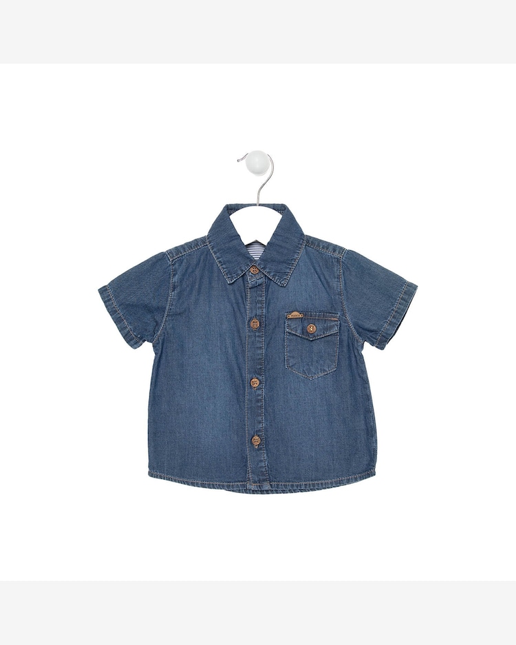 Riachuelo Camisa Jeans Bebê Menino Mania Kids