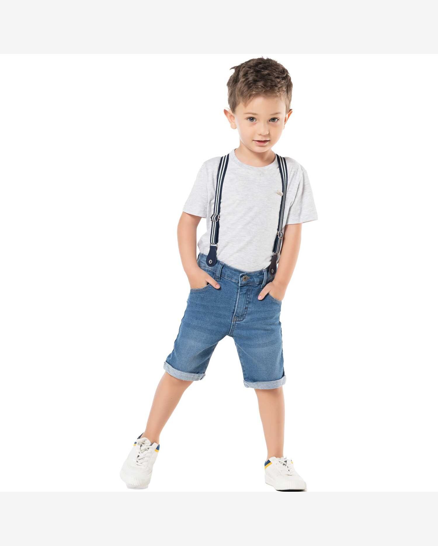 bermuda jeans infantil masculina