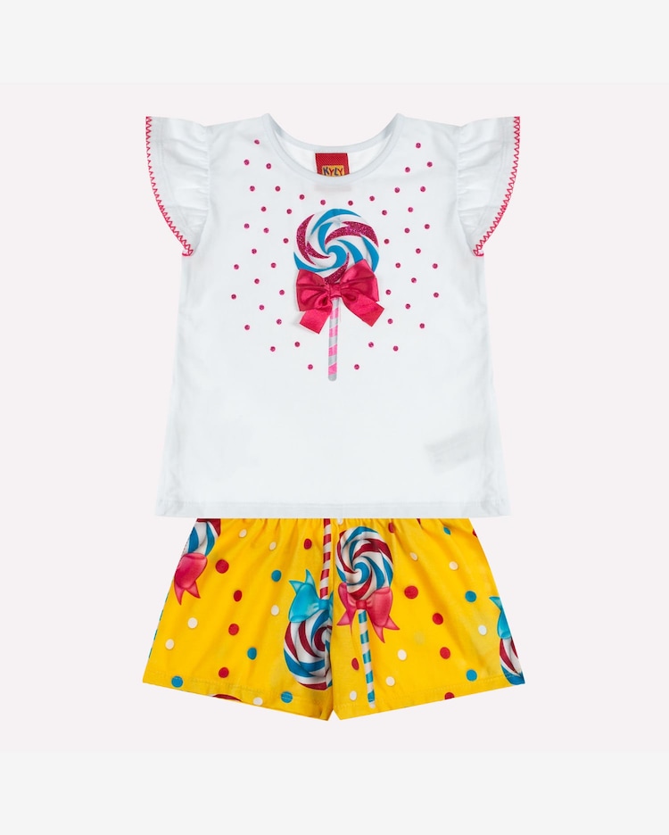 Riachuelo Conjunto Infantil Menina Pirulito Kyly