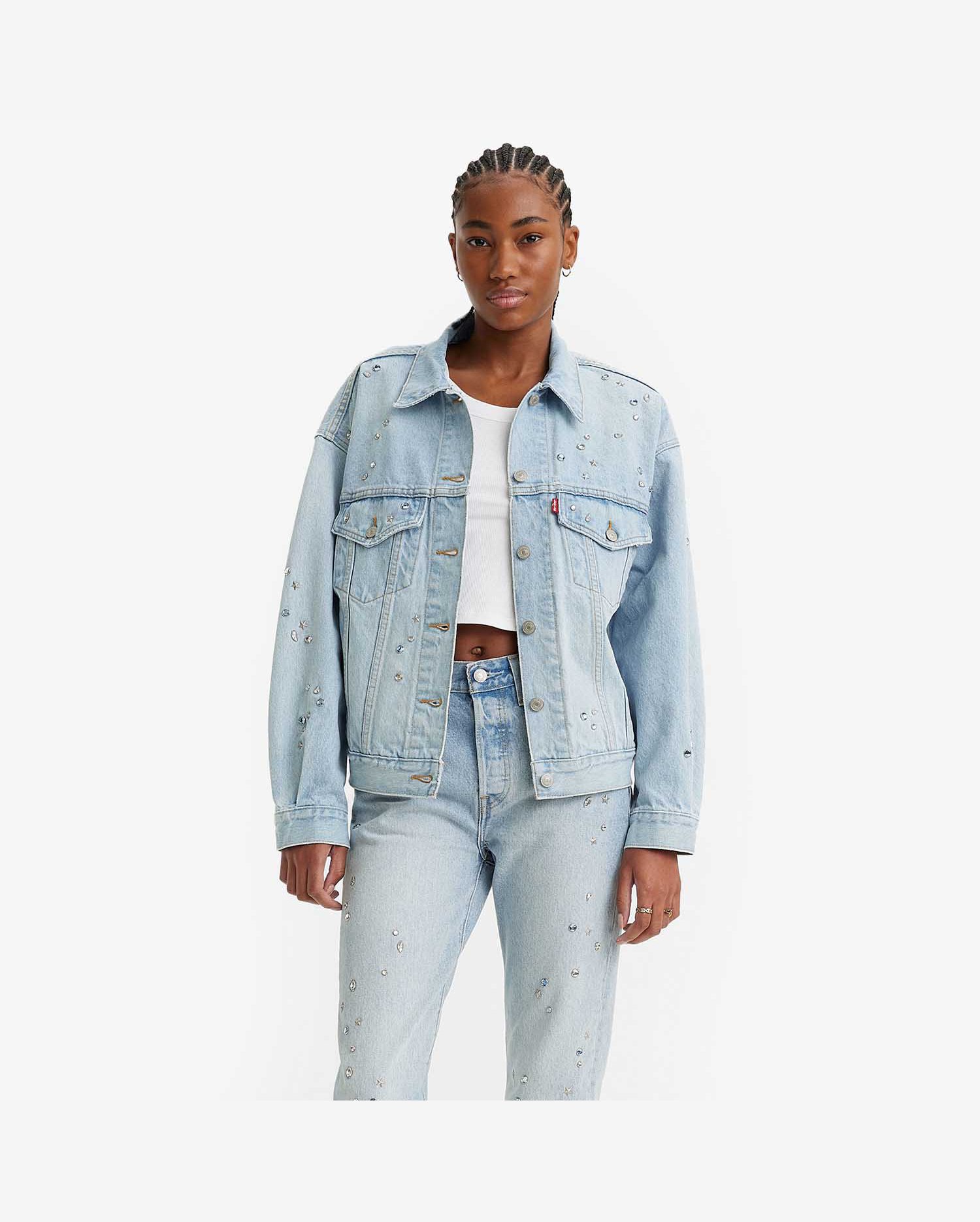 Jaqueta Jeans Levis Trucker Feminina Jaqueta Levis TRUCKER Anos 90 - Main Image