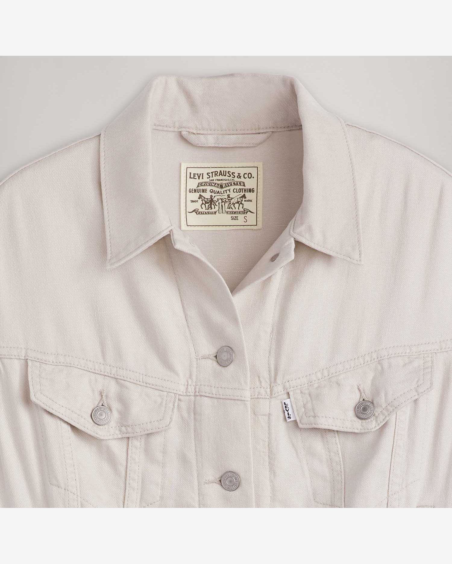 Colete Jeans Levi's® Shrunken 90's Off White