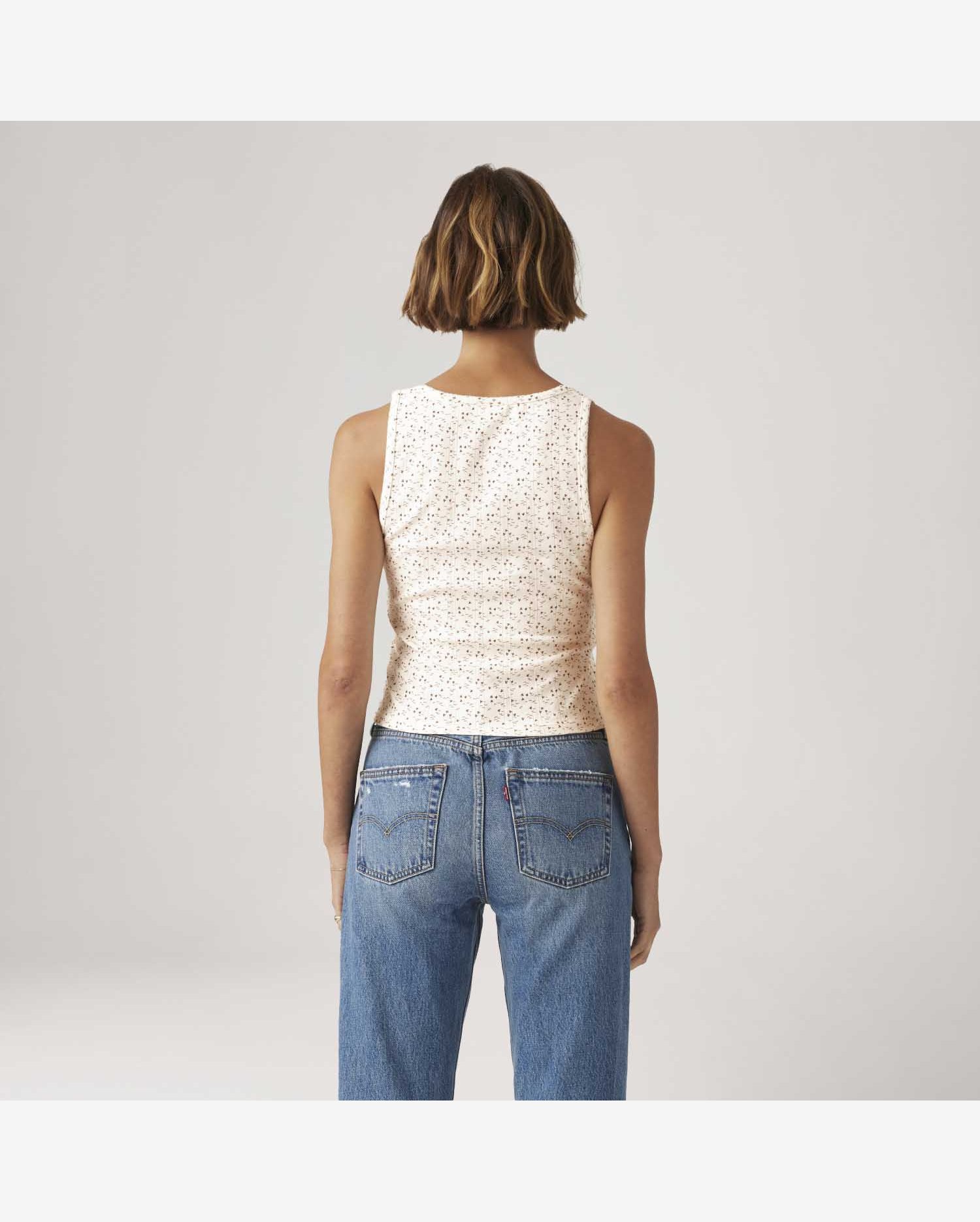 Regata Levi's® Dry Goods Pointelle Tank Off White