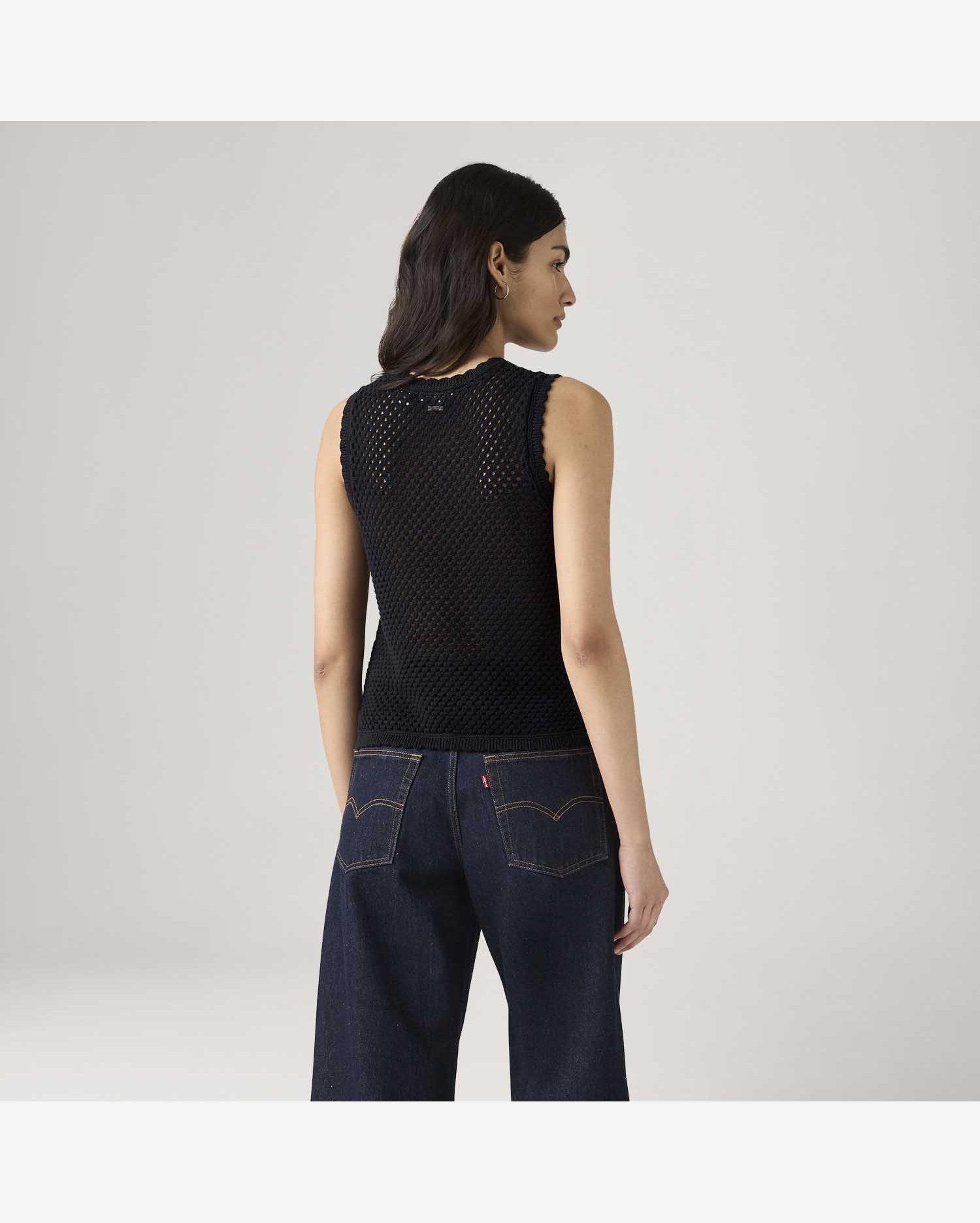 Blusa Levi's® Adrienne Crochet Preto