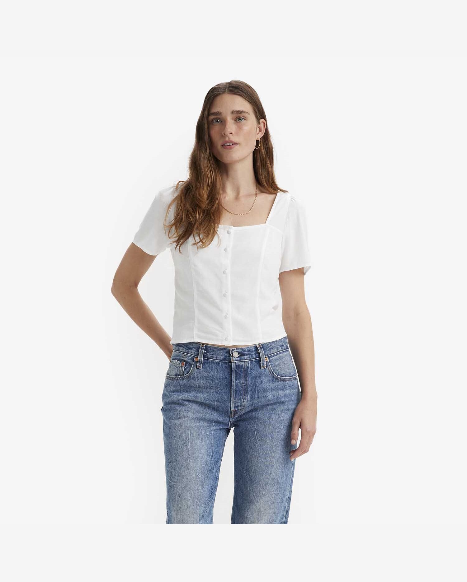 Levi's Pascale SS Blouse Multi-Color, Smell Ya Later, S Donna