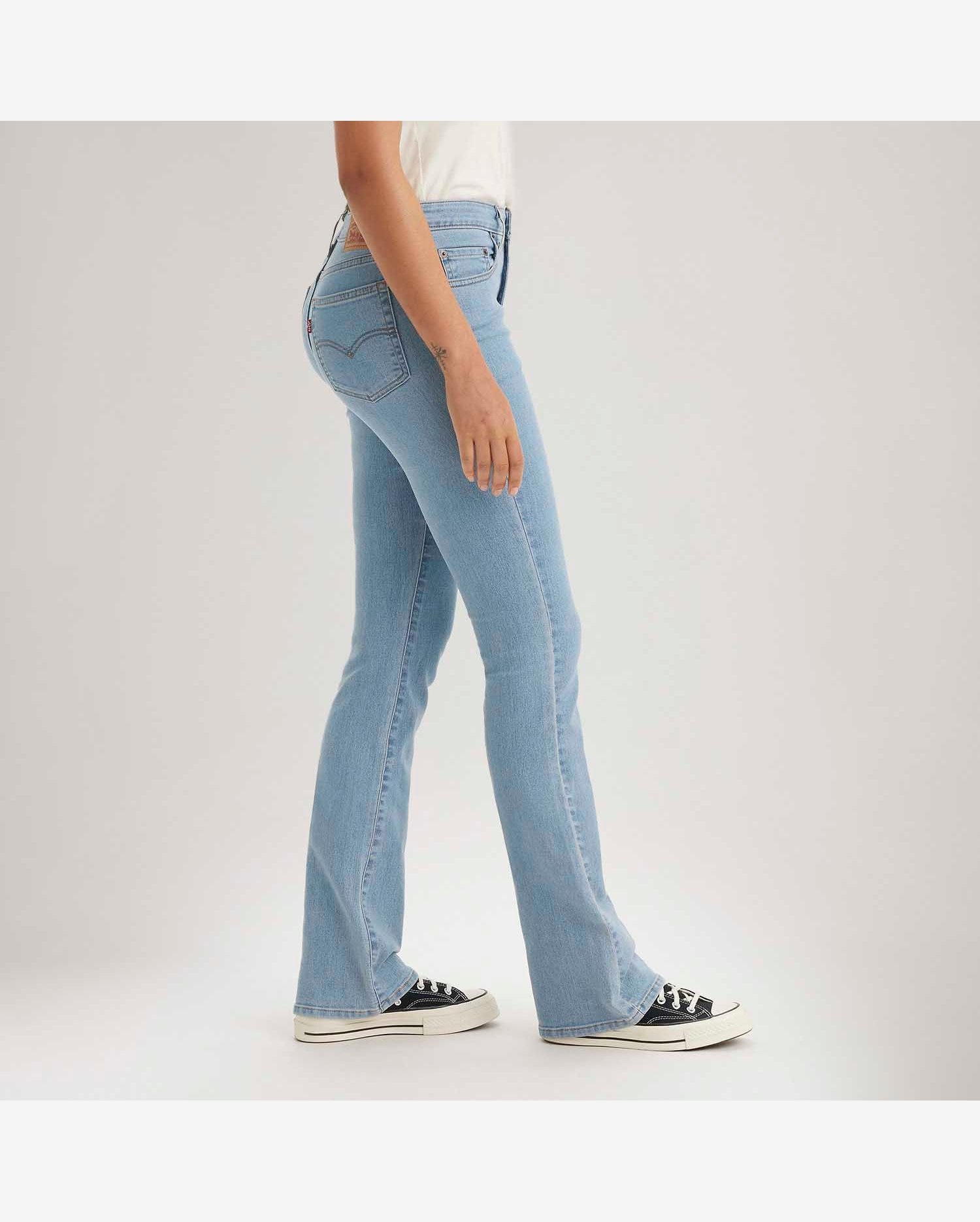 Calça Jeans Levi's® 725 High Rise Bootcut Lavagem Clara