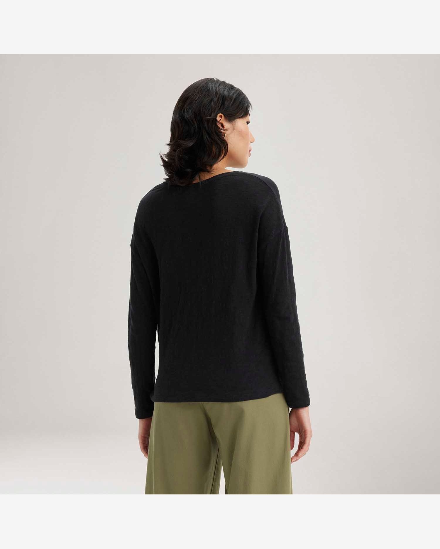 Blusa Levi's® Margot Preta Manga Longa