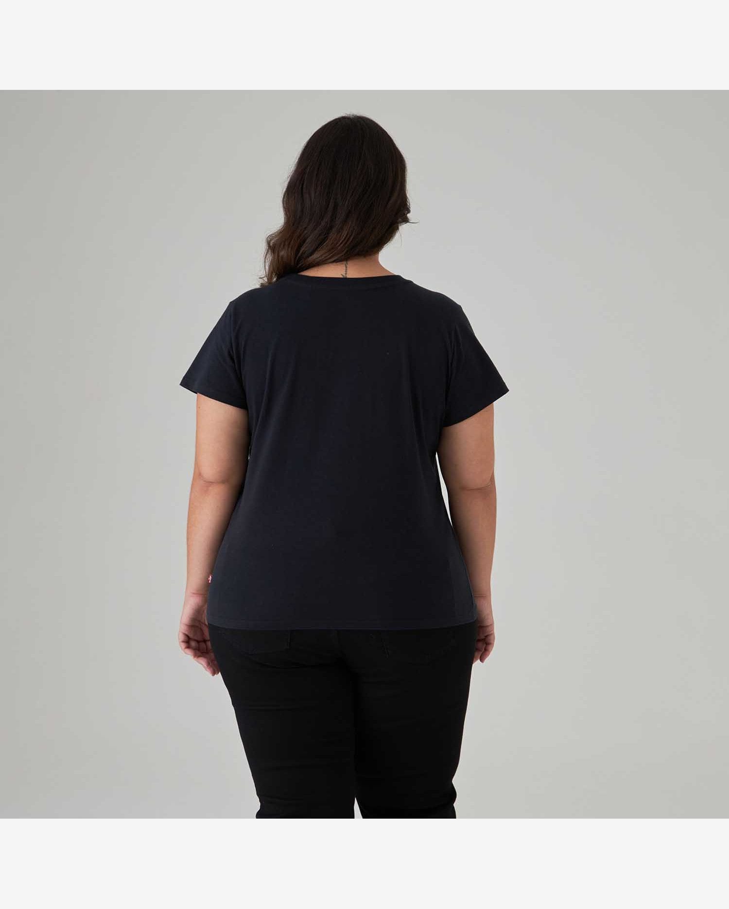 Maglietta Donna Cotone Girocollo Maglietta Donna Levi's Plus Size The Perfect Tee - Girocollo, 100% Cotone, Comoda E Versatile T Shirt Levis Donna