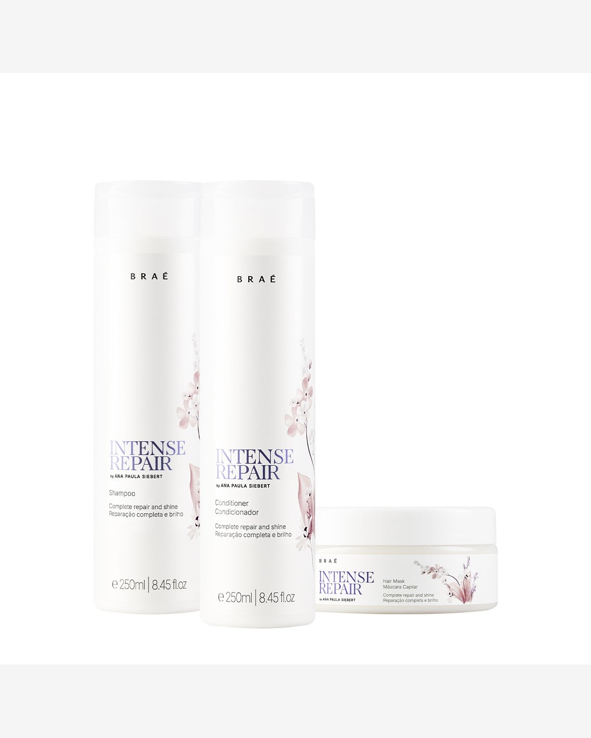 Kit Braé Intense Repair by Ana Paula Siebert Home Care (3 produtos)