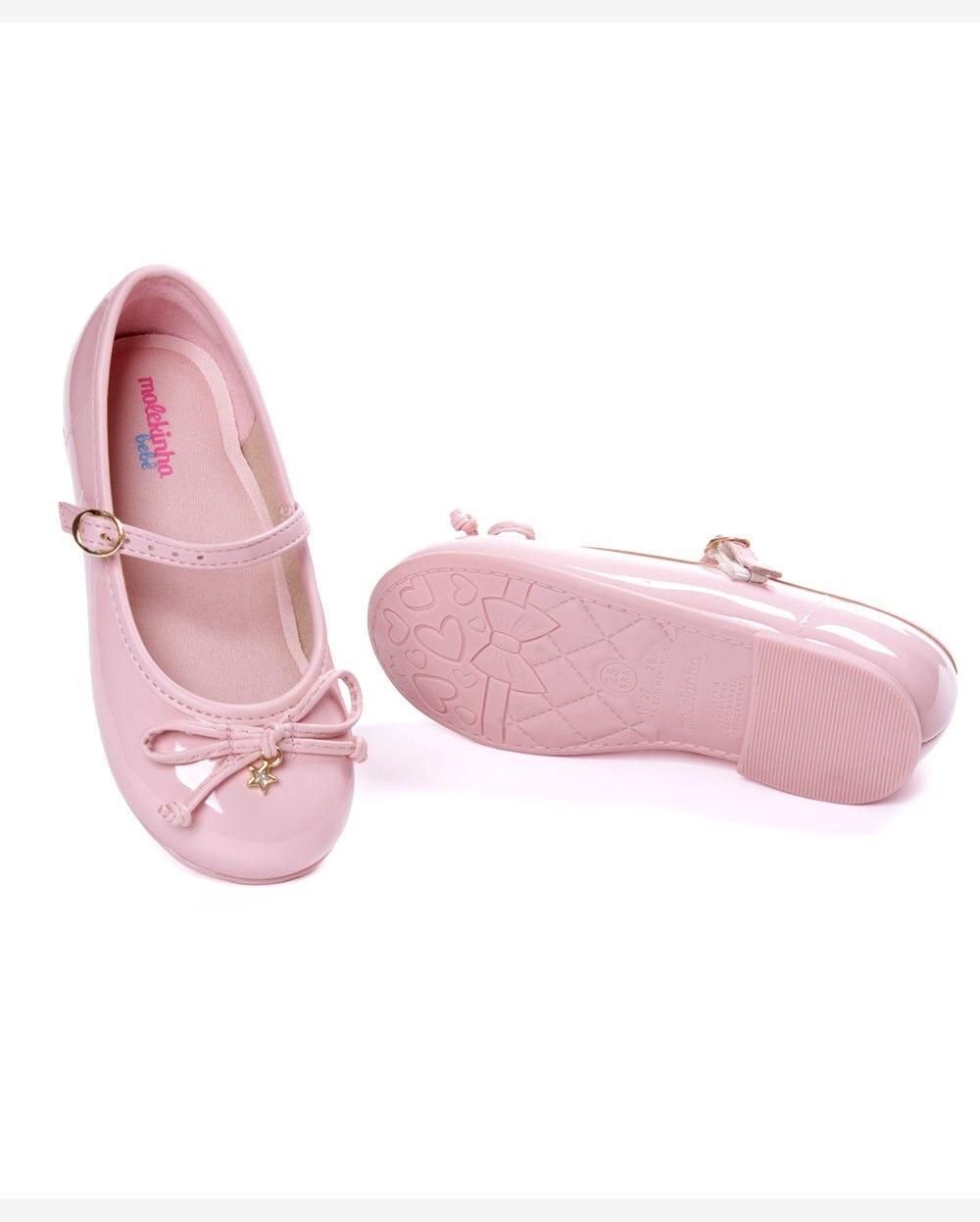Sapatilha Infantil Molekinha Laço Star Rosa