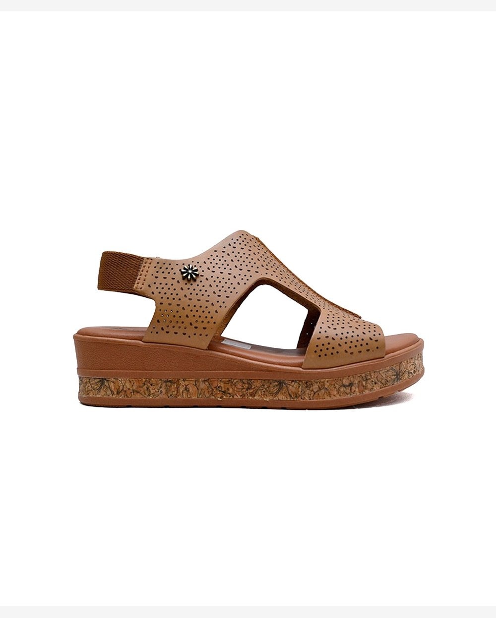 Sandália Plataforma New Face Nuts Camel