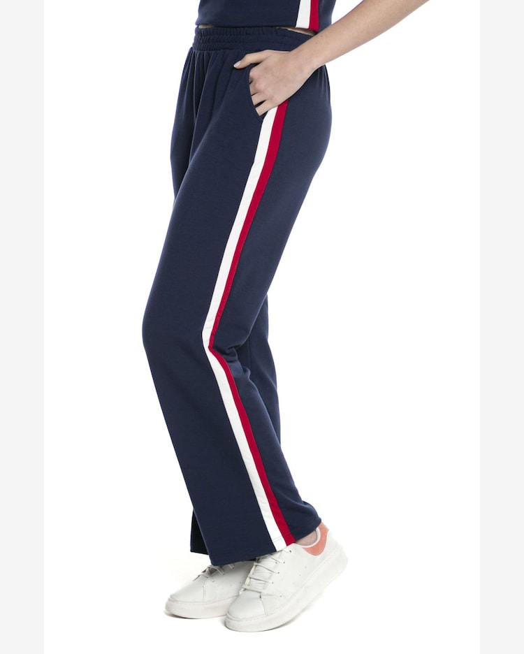 Calça Moletom Feminina CalÇa Jeans Com Listra Lateral Feminina