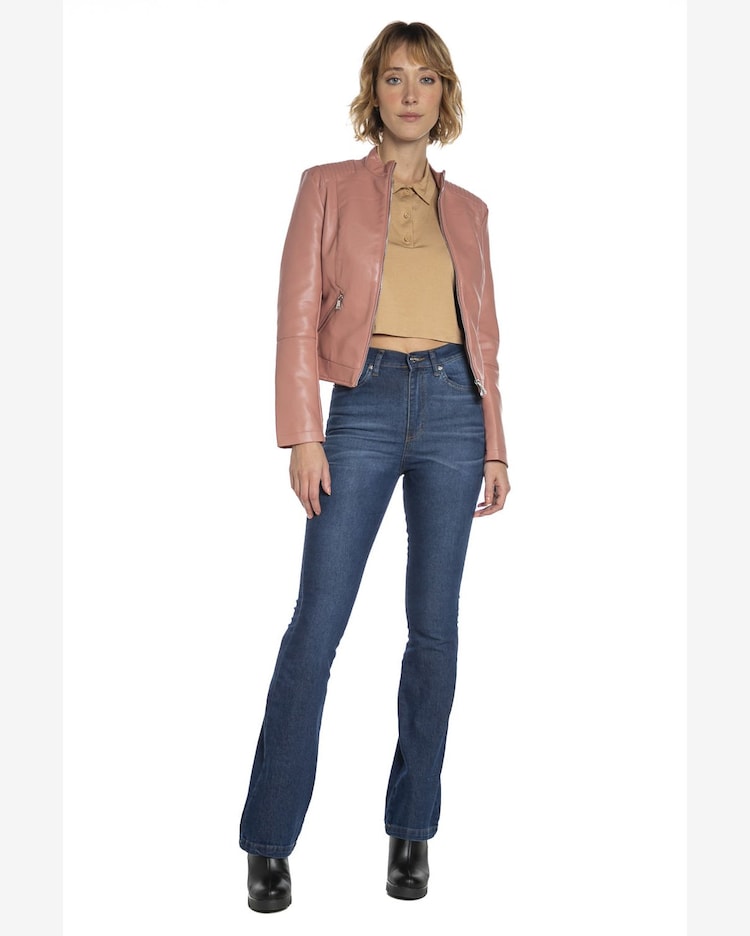 Posthaus Feminina Nylon Jaqueta De Couro Polo Wear Feminina