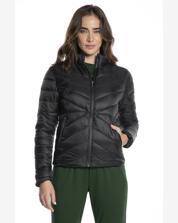 Riachuelo Jaqueta Feminina Puffer Confort Polo Wear Preto