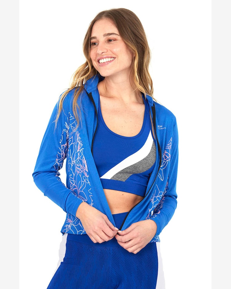 Riachuelo Jaqueta Feminina Dry Fit Pw Sports Polo Wear Azul Escuro