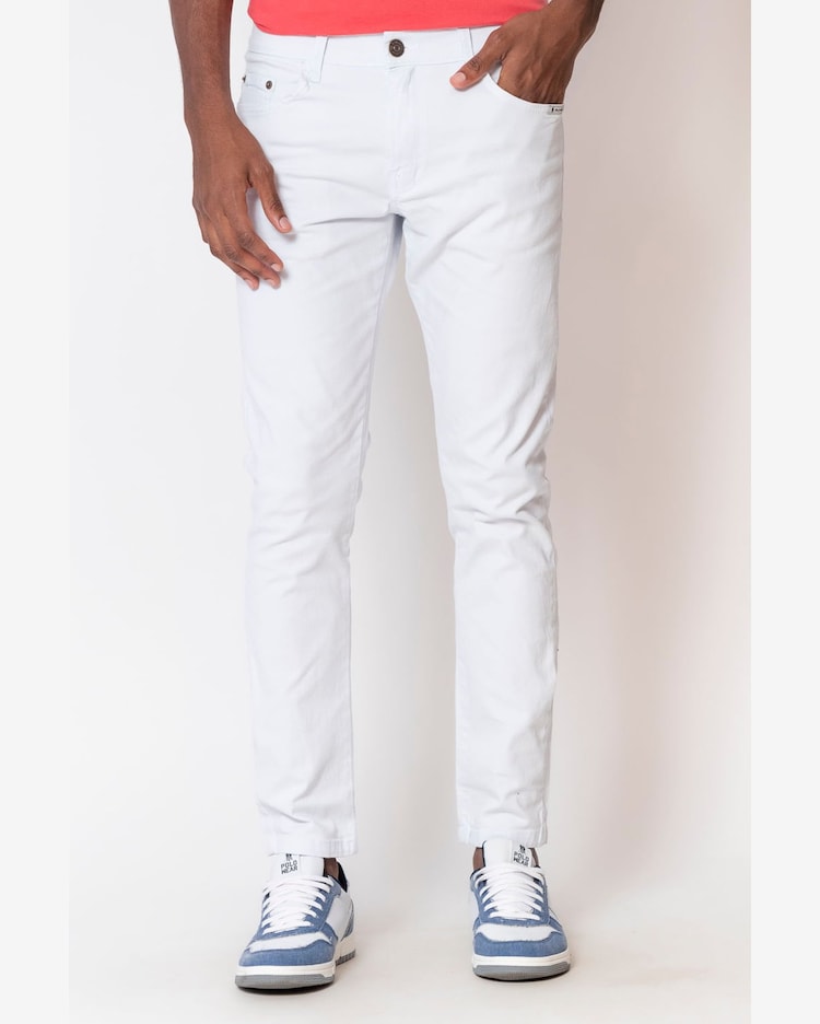 Calça Sarja Masculina Básica Polo Wear Branco Riachuelo