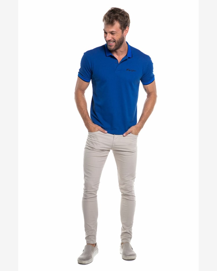 Calça Sarja Masculina Básica Polo Wear Bege Claro Riachuelo