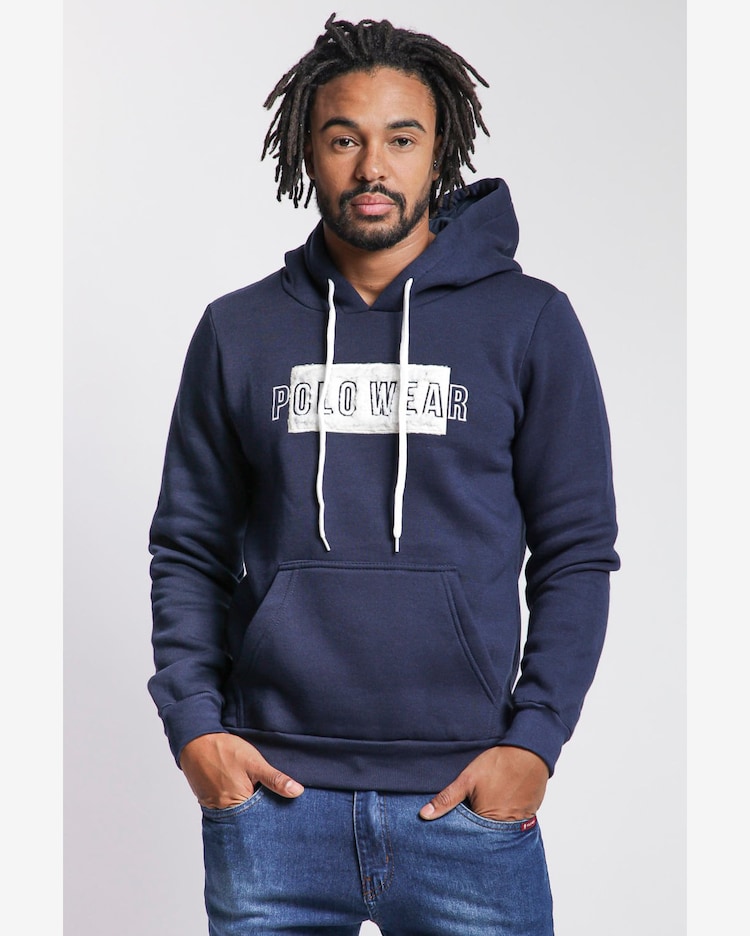 Riachuelo Blusa Moletom Masculina Fechado Polo Wear Azul Escuro