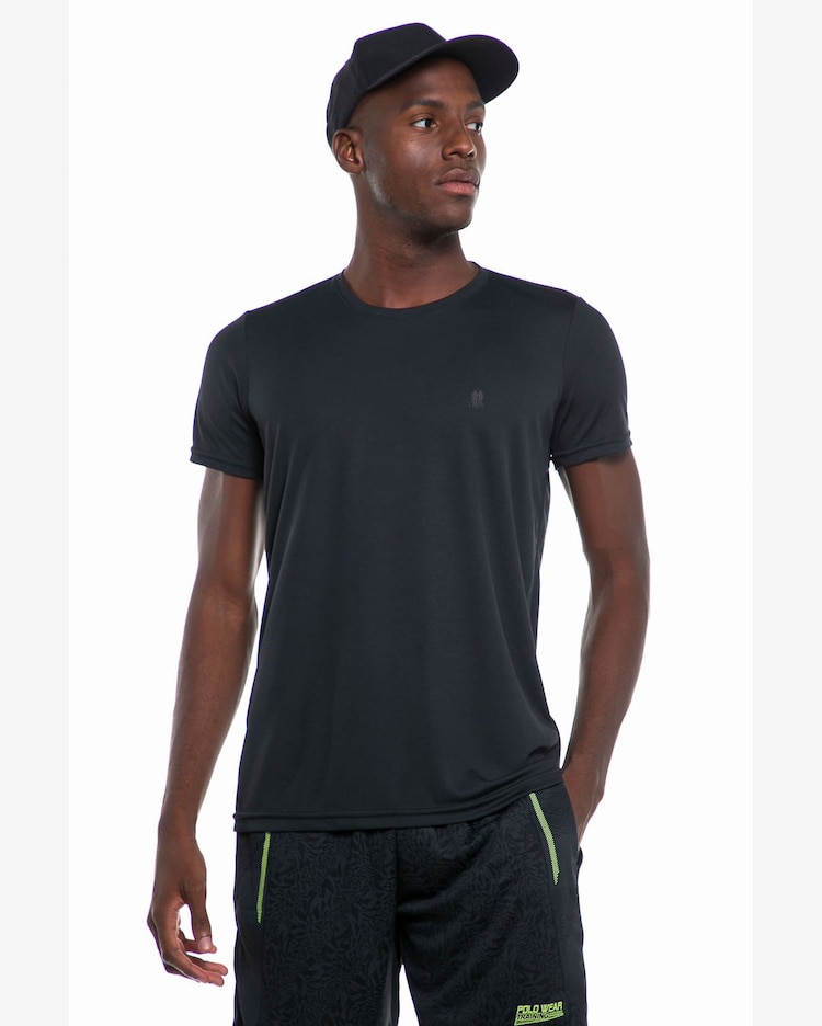 Riachuelo Camiseta Masculina Pw Sports Lisa Polo Wear Preto