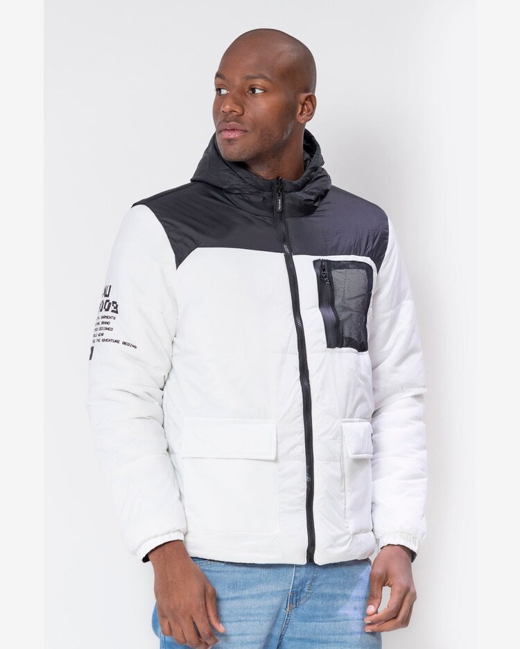 Riachuelo Jaqueta Masculina Dupla Face Metasport Polo Wear Branco