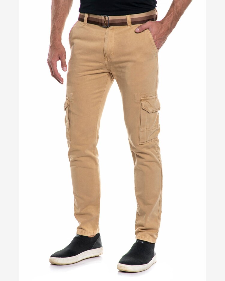 Cargo Masculina CalÃ§a Cargo Skinny CalÃ§a Jogger Masculina Caqui