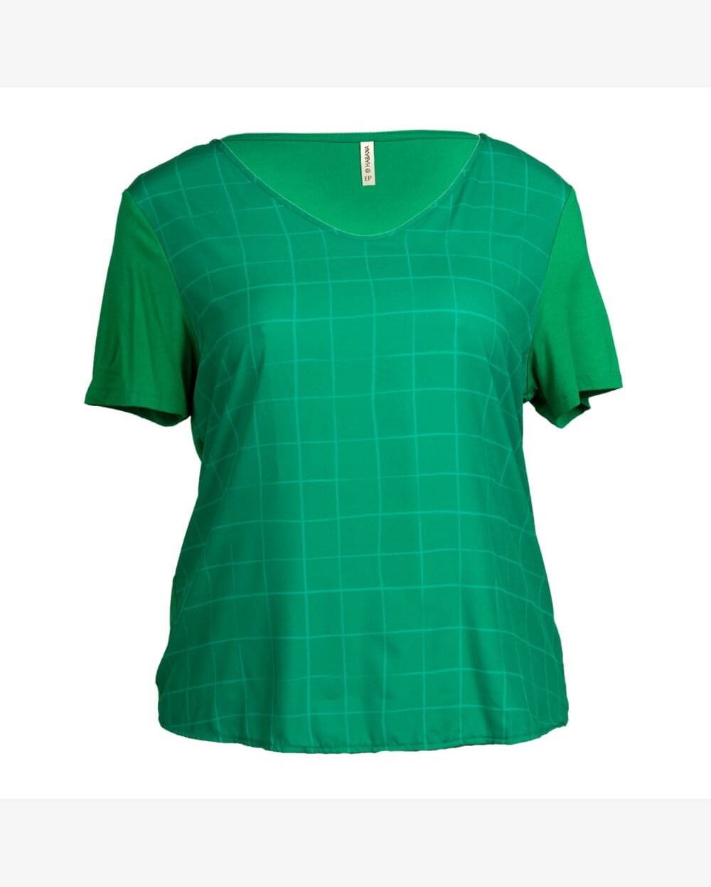 Riachuelo Blusa Feminina Habana Plus Size Leve e Estampada Verde