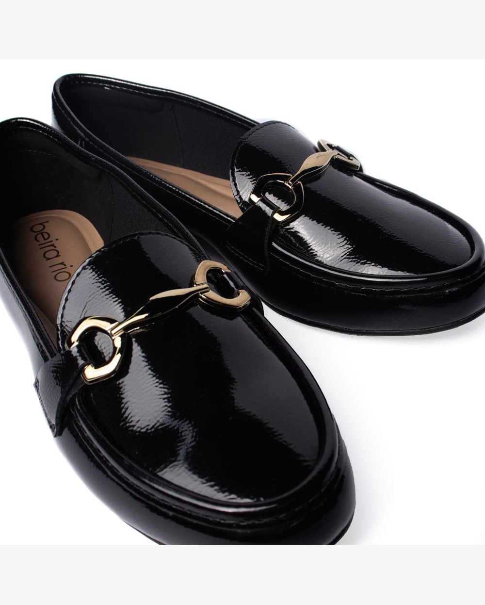 Sapato Beira Mocassim Beira Rio Verniz Preto Sapato Mocassim