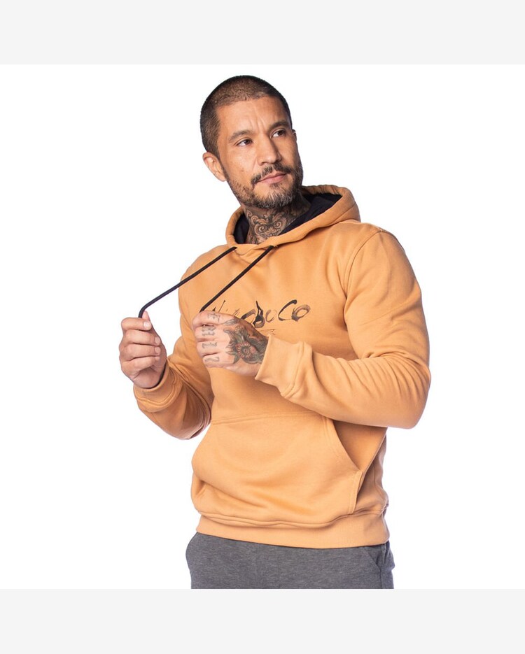 Moletom Masculino Nicoboco Canguru Logo Pincelado Caqui Caqui Riachuelo