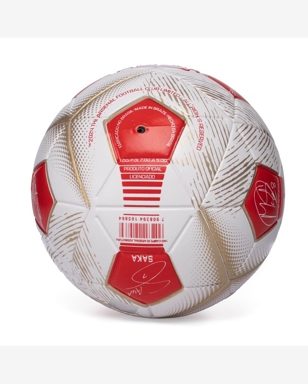 Riachuelo | Mini Bola Futebol Campo Dualt Arsenal VermelhoBranco