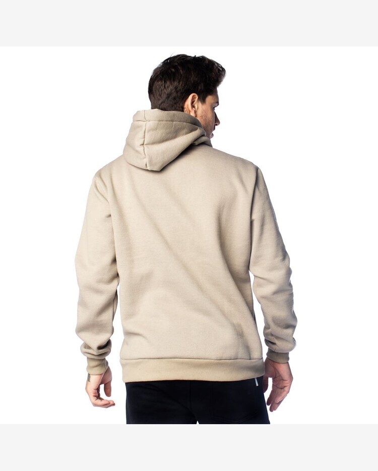 Riachuelo Moletom Masculino Gangster Capuz Estampa Relevo Caqui