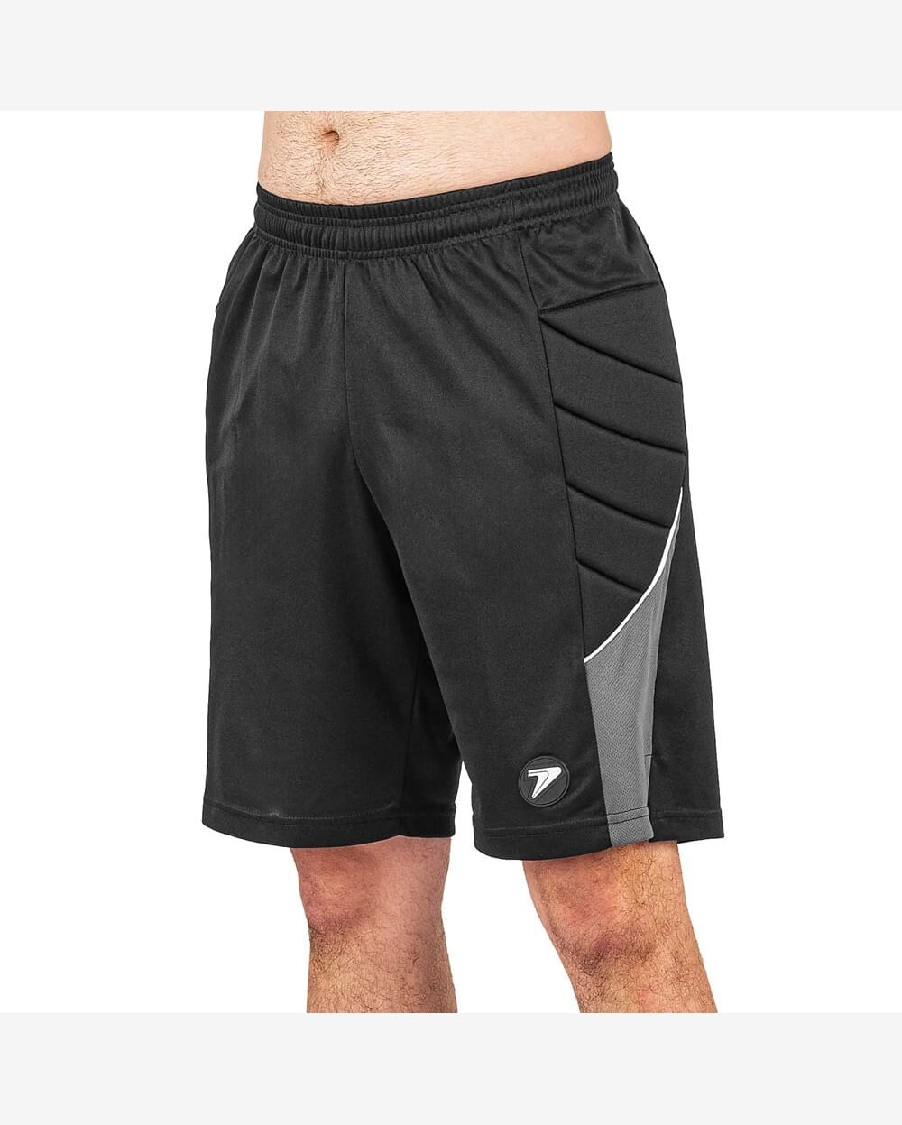Bermuda Masculina Poker Goleiro Espuma Laterais Preto/Cinza Riachuelo - Main Image