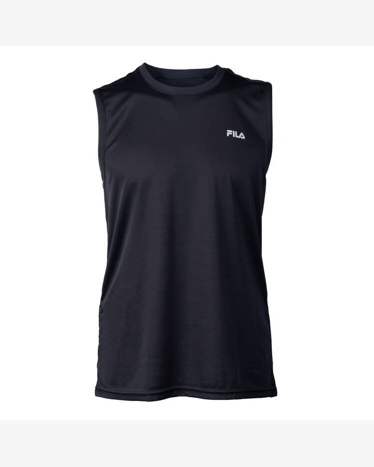Riachuelo Regata Masculina Fila Basic Sports II UV Preto/Prata