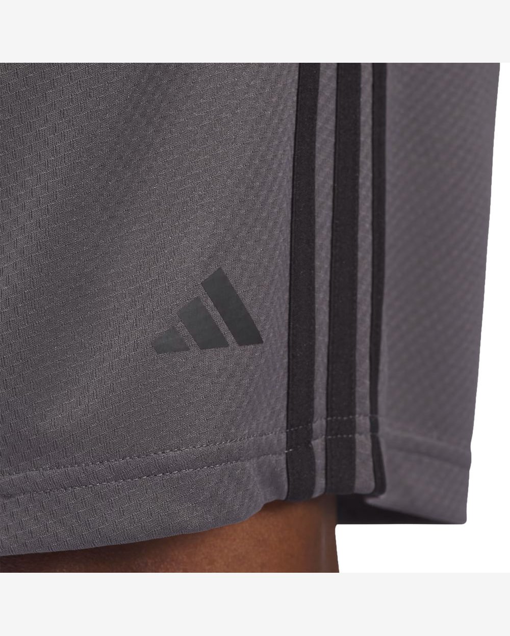 Short Masculino Adidas 3 Listras AEROREADY Cinza/Preto
