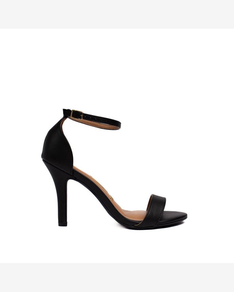 Riachuelo Sandália Feminina Vizzano Lisa com Salto Fino Preto