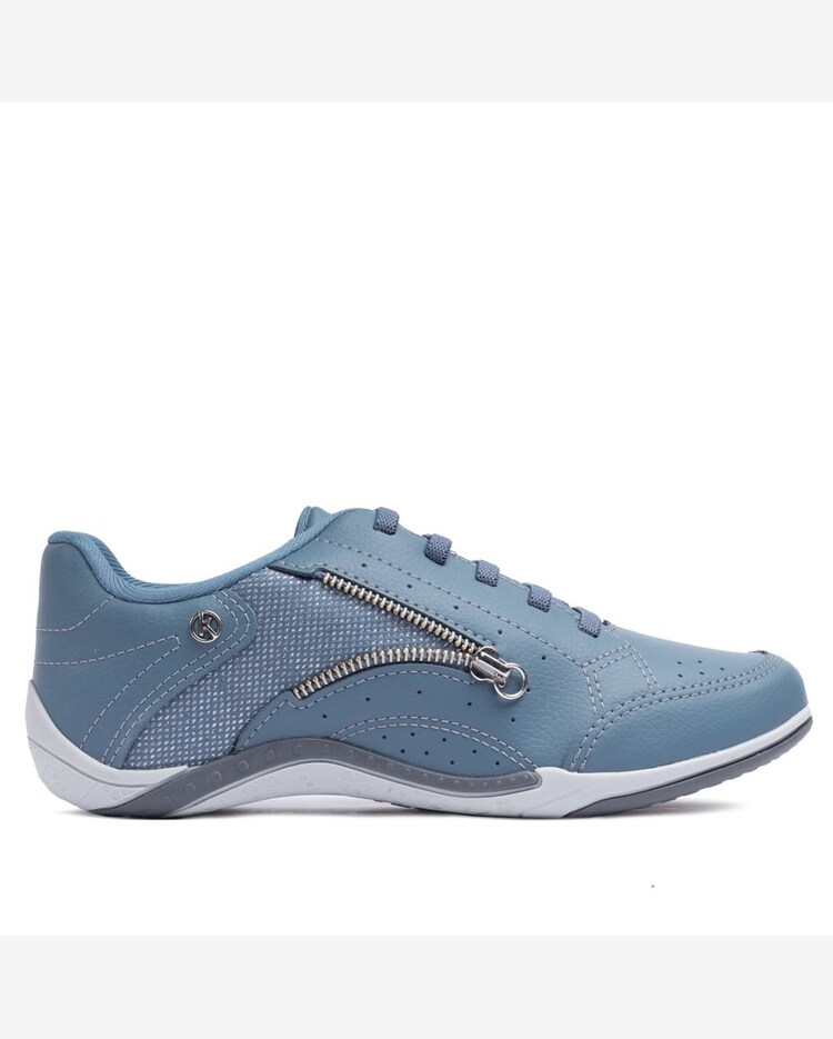Riachuelo Tênis Feminino Kolosh Casual Zíper Azul