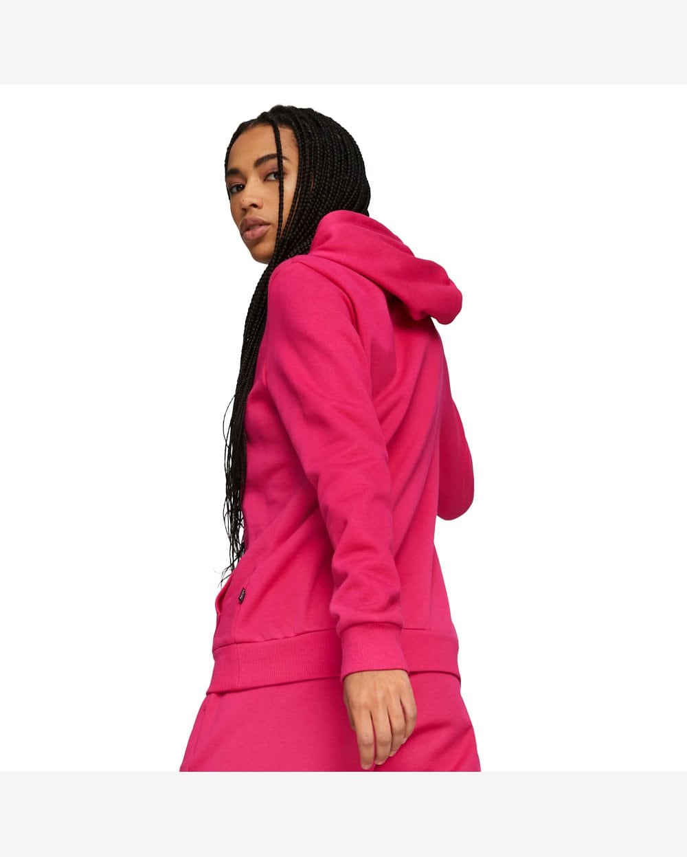 Riachuelo Moletom Feminino Puma Essentials Logo Hoodie Pink
