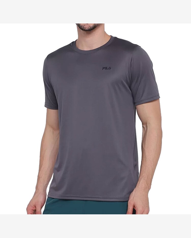 Camiseta Masculina Fila Basic Sports Polygin Cinza Escuro