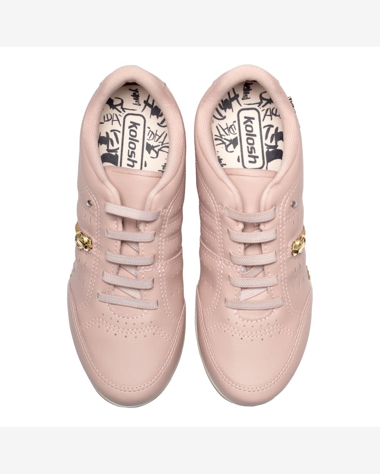 Riachuelo Tênis Feminino Kolosh Casual Zíper Rosa Claro