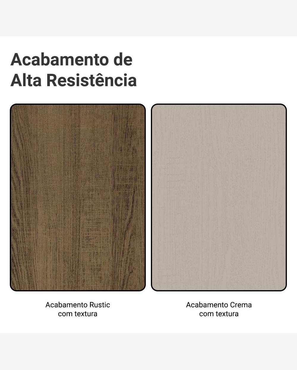 Mesa de Jantar Retangular Tampo de Madeira 5389 Rustic/Crema Madesa