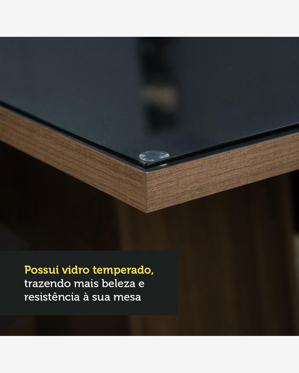 Riachuelo Conjunto Sala de Jantar Mesa Tampo de Vidro Cadeiras