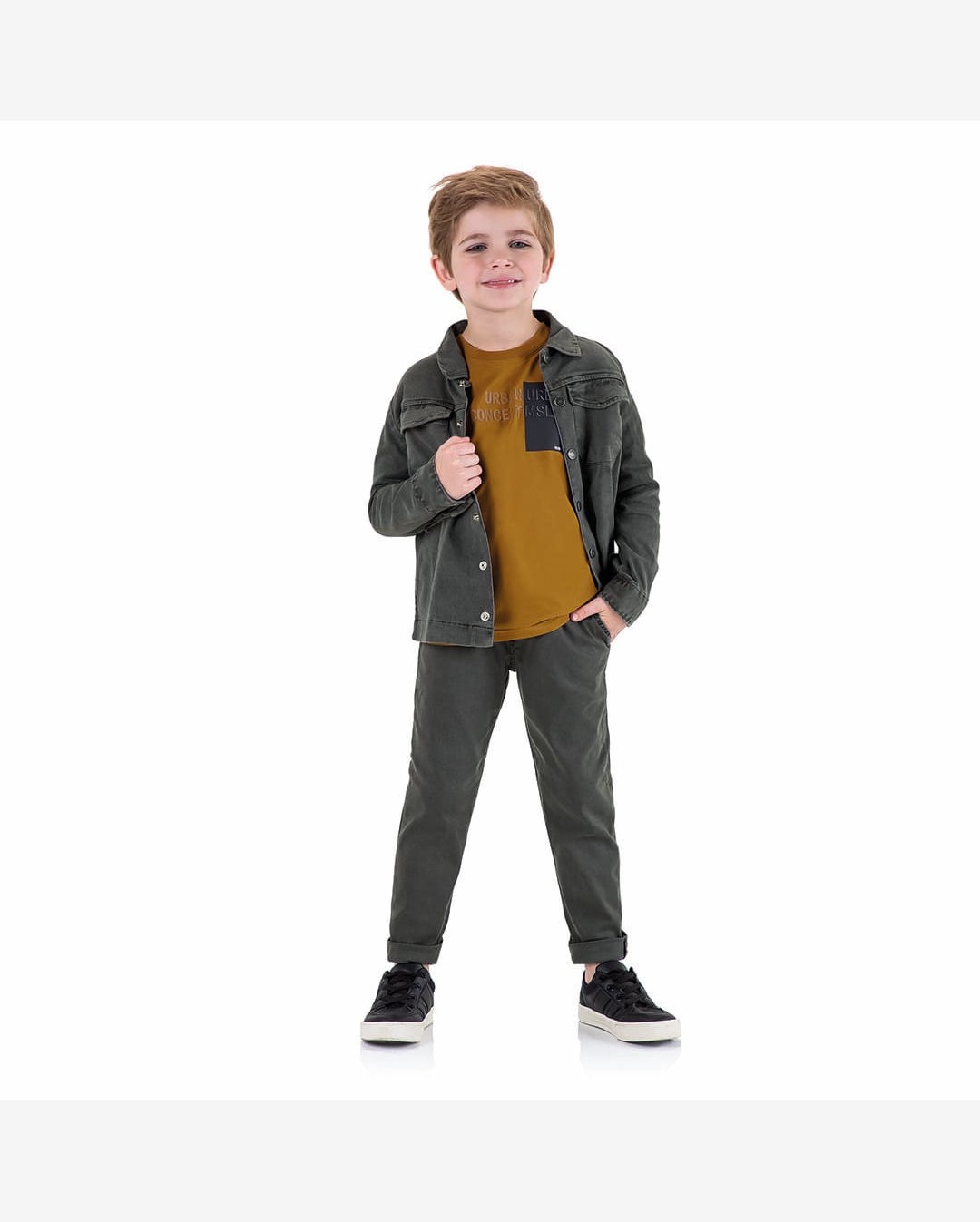 Jaqueta Manga Longa Infantil Masculina Marisol
