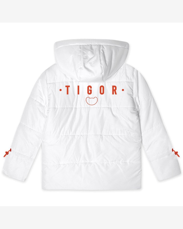 Riachuelo Jaqueta Puffer Com Capuz Infantil Masculina tigor Tigre