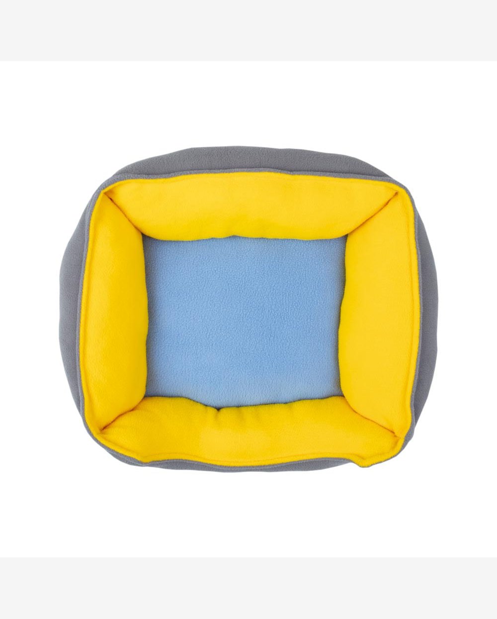 Cama Retangular M Azul e Amarela