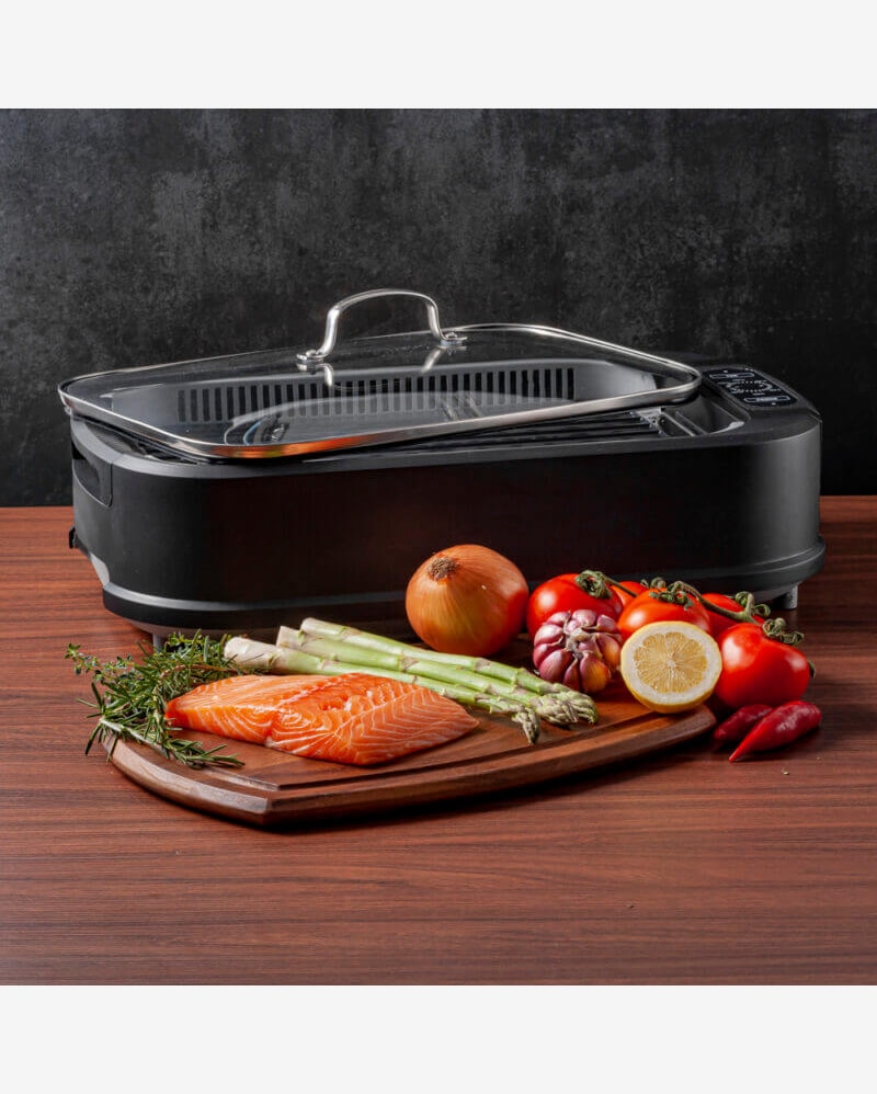 Riachuelo Grill e Churrasqueira Elétrica Portátil Smokeless 220V Carl