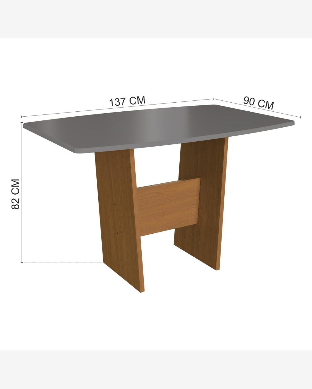 Mesa de Jantar 137cm 6 Lugares Multimóveis CR50214