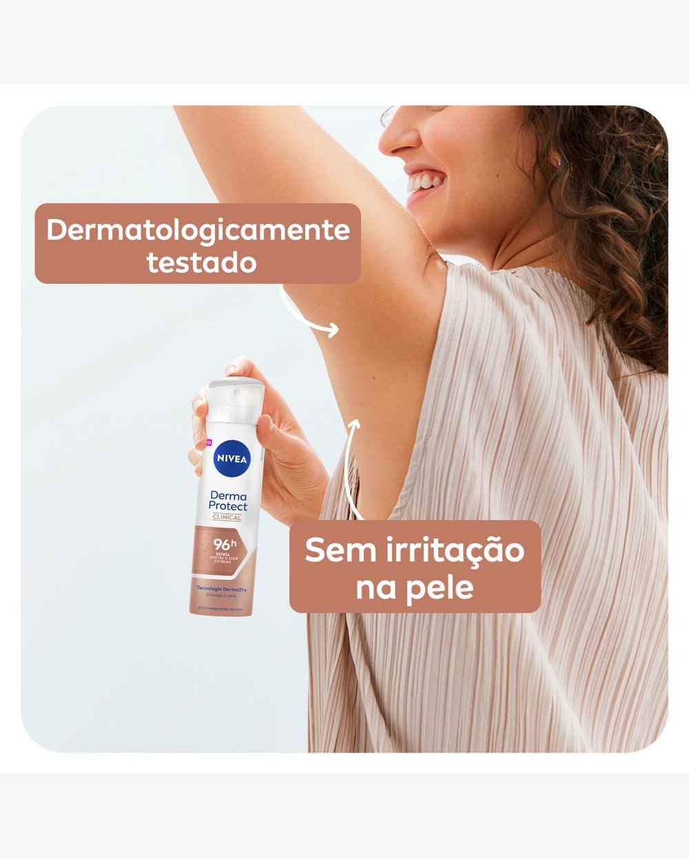 NIVEA Antitranspirante Derma Protect Clinical Feminino 150ml
