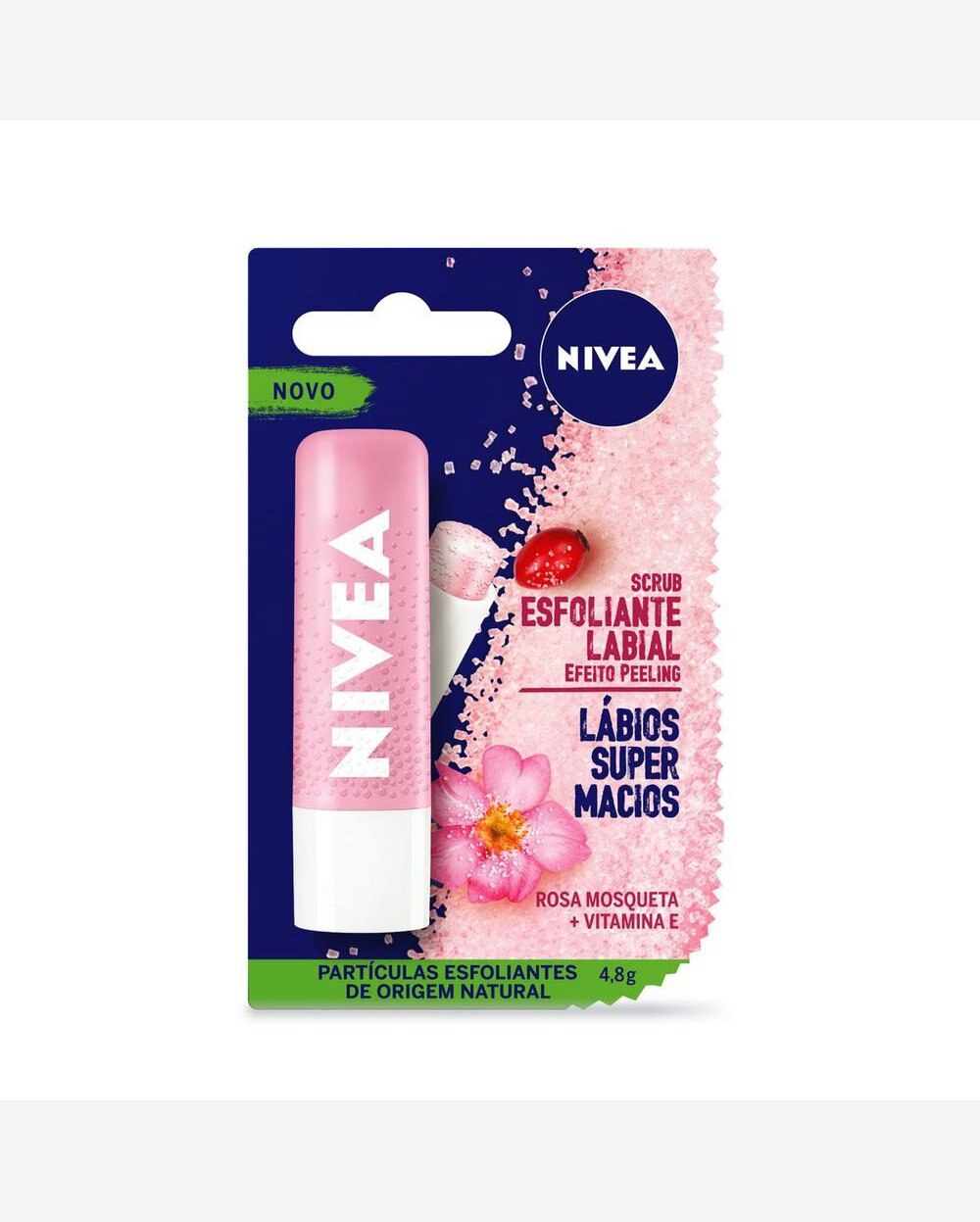 Riachuelo Esfoliante Labial NIVEA Scrub 4,8g Rosa Mosqueta